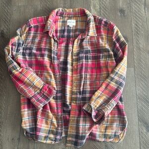Pink and brown flannel